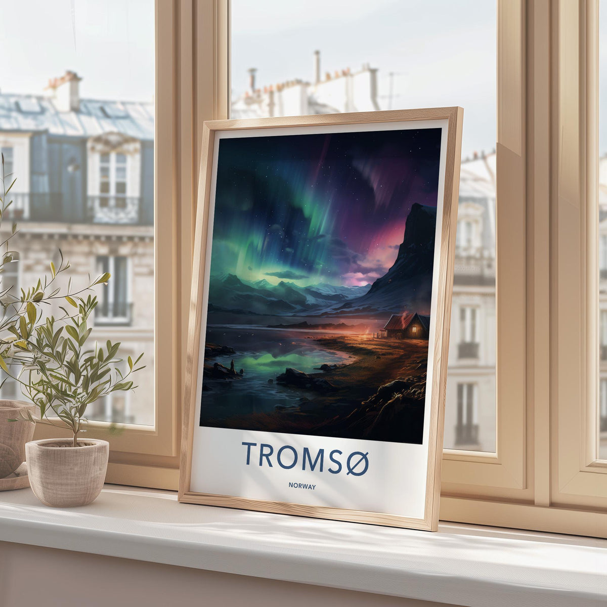 Tromsø Poster - Northern Lights Artwork