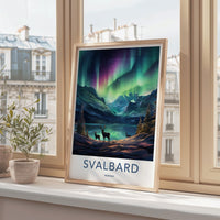 Svalbard Poster - Norway Wall Art Featuring Northern Lights