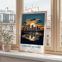 Canary Wharf Poster - Modern Cityscape Print