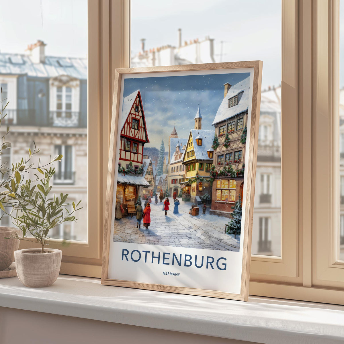 Rothenburg Wall Art - Historic German Town Poster