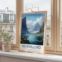 Nordfjord Wall Art - Norway Poster With Serene Fjord Landscape Print