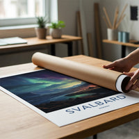 Svalbard Poster - Arctic Wall Decor Featuring Northern Lights