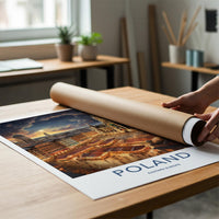 Lodz Poster - Poland Wall Art Featuring Vibrant Market Squares