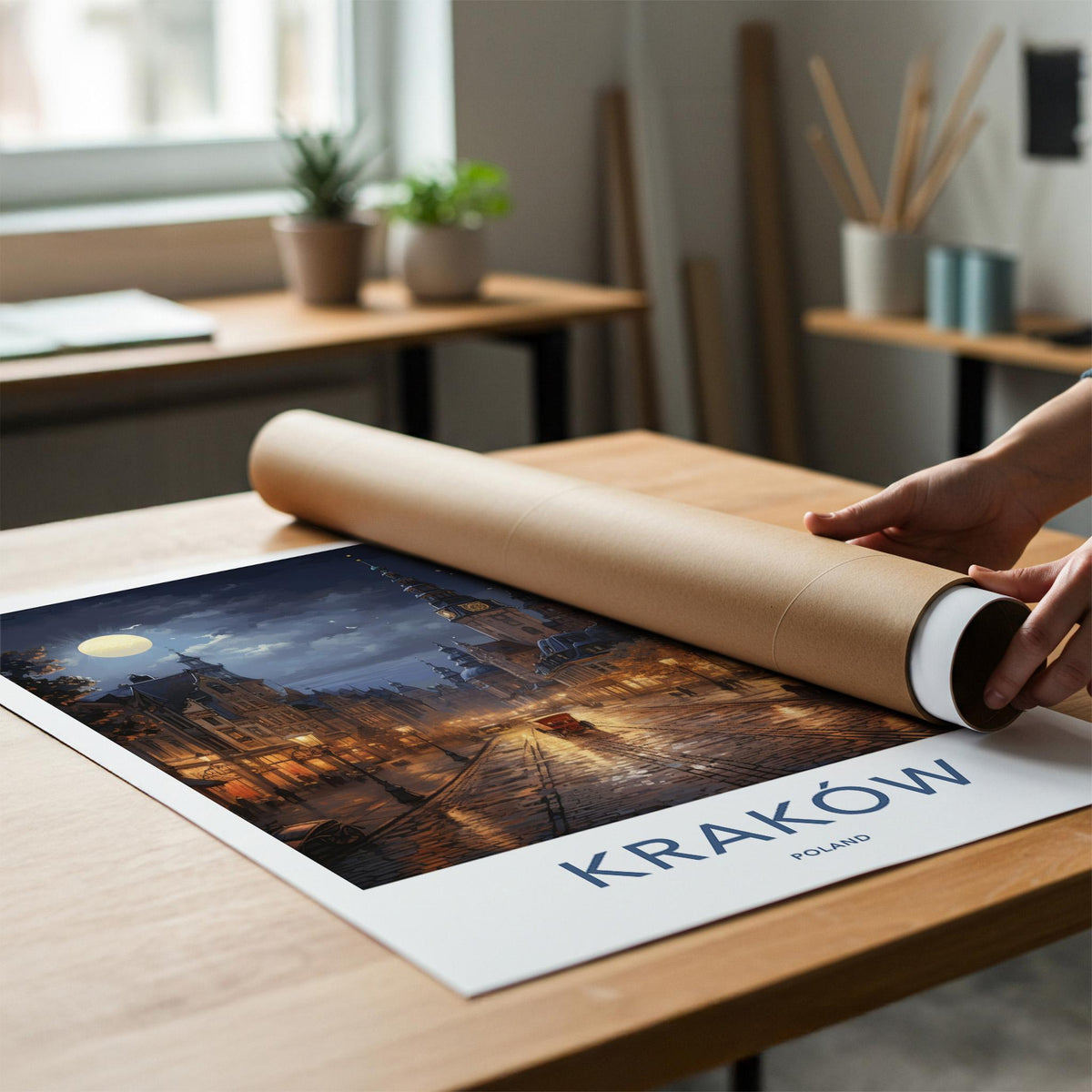 Kraków Poster - Poland Wall Art