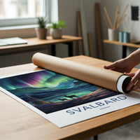 Svalbard Poster - Norway Wall Art Featuring Northern Lights