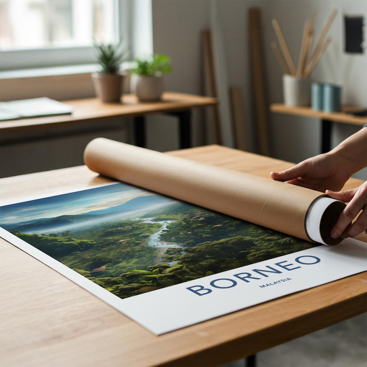 Borneo Rainforest Poster - Malaysia Wall Art