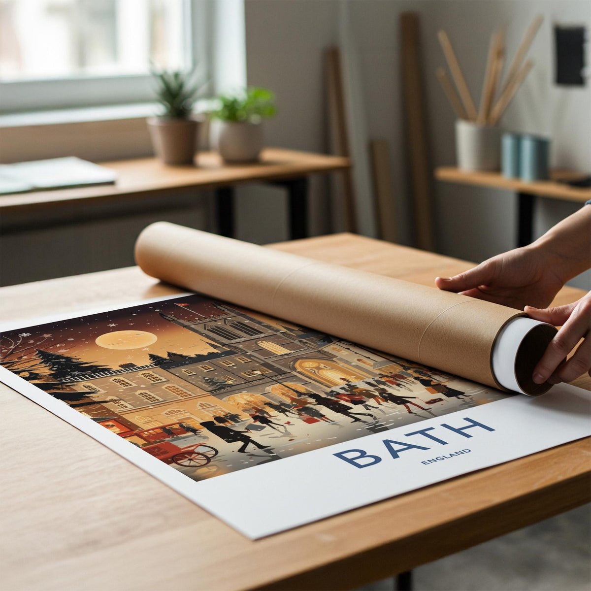Bath England Poster - Georgian Architecture Print