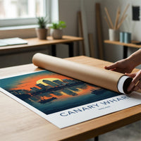 Canary Wharf Poster - London Cityscape Art