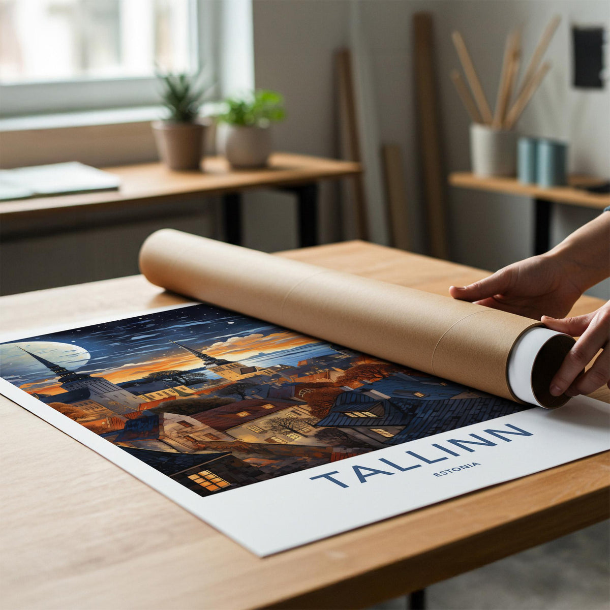 Tallinn Poster - Estonia Wall Art
