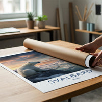 Svalbard Poster - Arctic Landscape & Polar Bear Art Print for Home