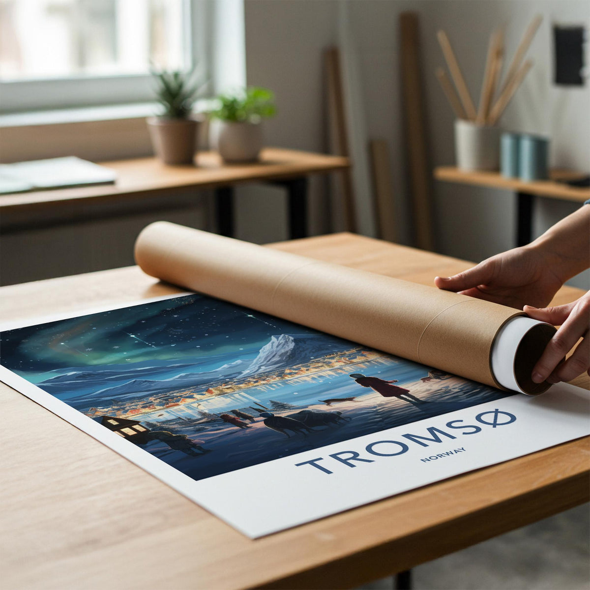 Tromsø Poster - Northern Lights Print
