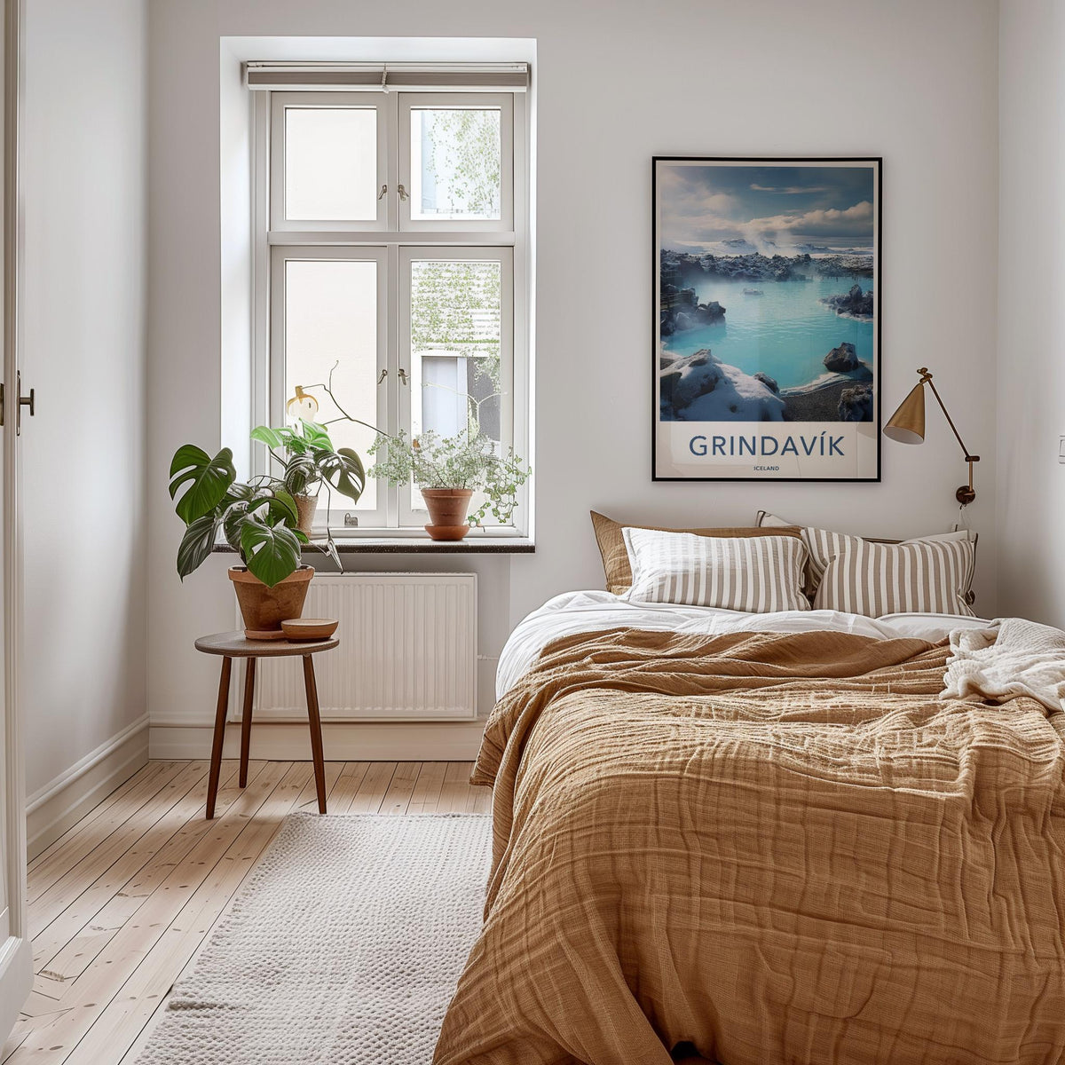 Grindavik Poster - Iceland Wall Art Featuring Volcanic Landscape