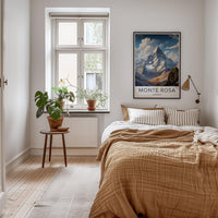 Monte Rosa Poster - Majestic Alpine Mountain Wall Decor With Scenic