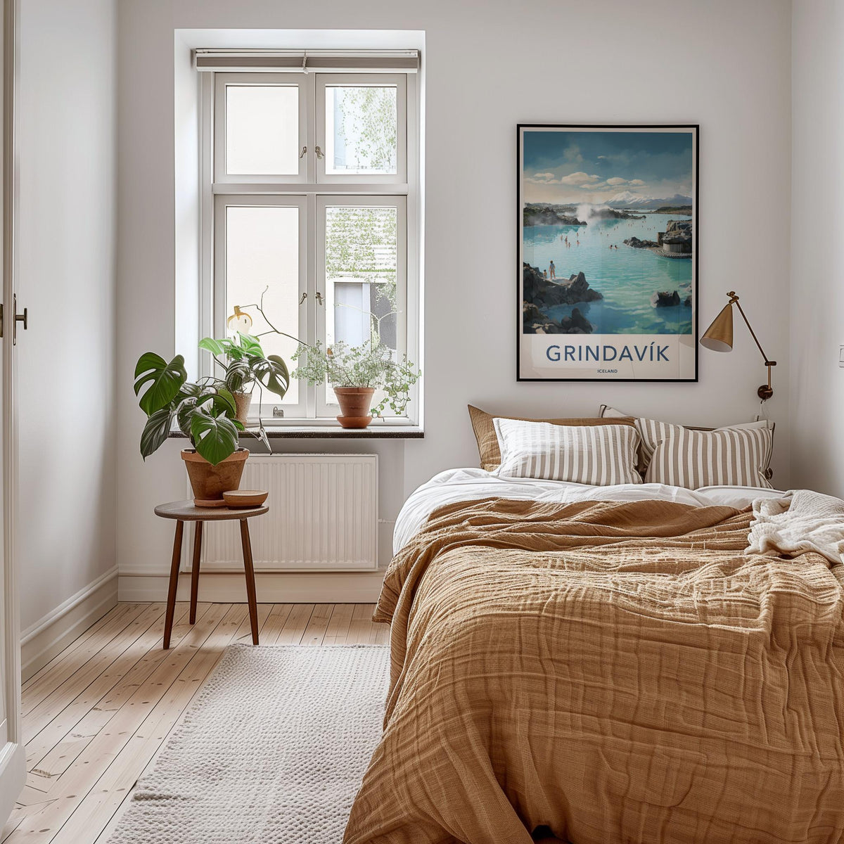 Grindavik Poster - Iceland Wall Art Featuring Volcanic Landscape