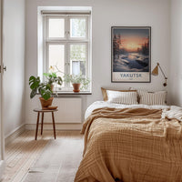 Yakutsk Poster - Russia Wall Art Featuring Winter Scenery and Snowy