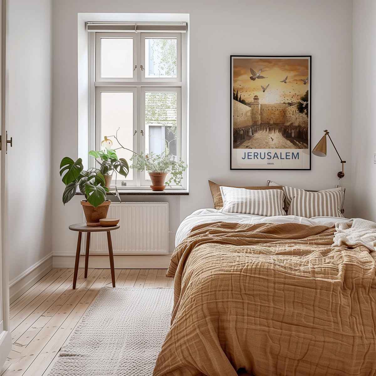 Jerusalem Wall Art - Historic Jerusalem Art with Western Wall Print