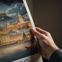 Salzburg Poster - Alpine Landscape Art Featuring Mozart Birthplace