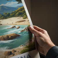 Magdalena Colombia Poster - Scenic Mountain Art & Vibrant Beach