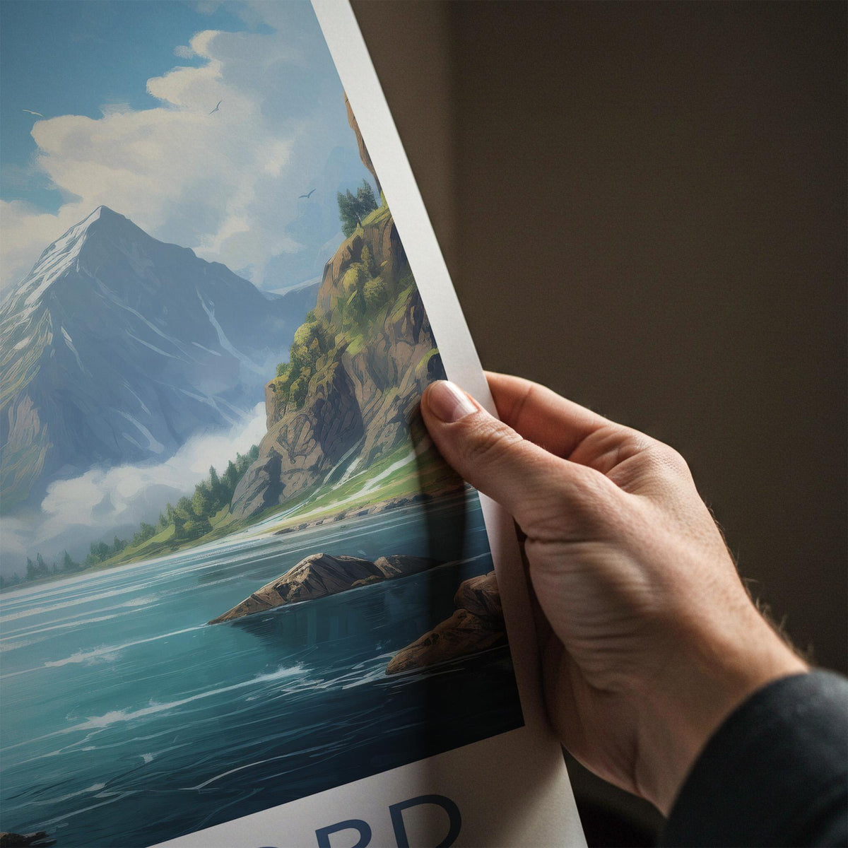 Nordfjord Wall Art - Norway Poster With Serene Fjord Landscape Print