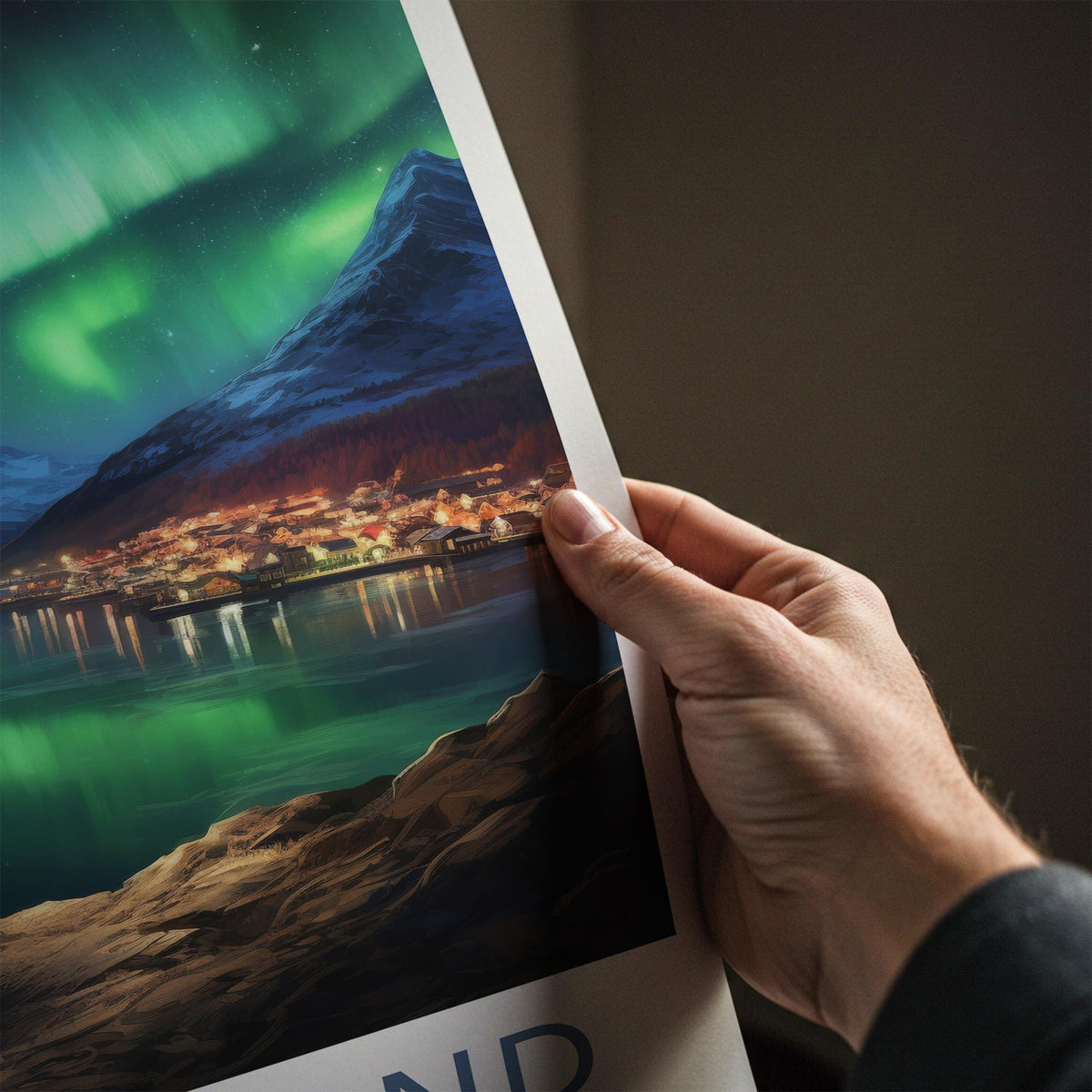 Greenland Poster - Scenic Wall Art Featuring Northern Lights & Snow
