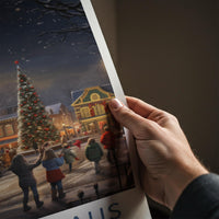 Santa Claus Poster - Festive Holiday Wall Art Featuring Indiana