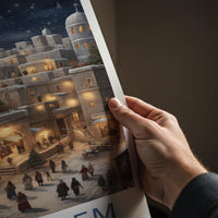 Bethlehem Wall Art - Historic City Poster with Ancient Architecture