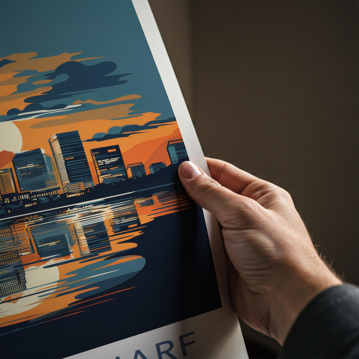 Canary Wharf Poster - Modern Cityscape Print