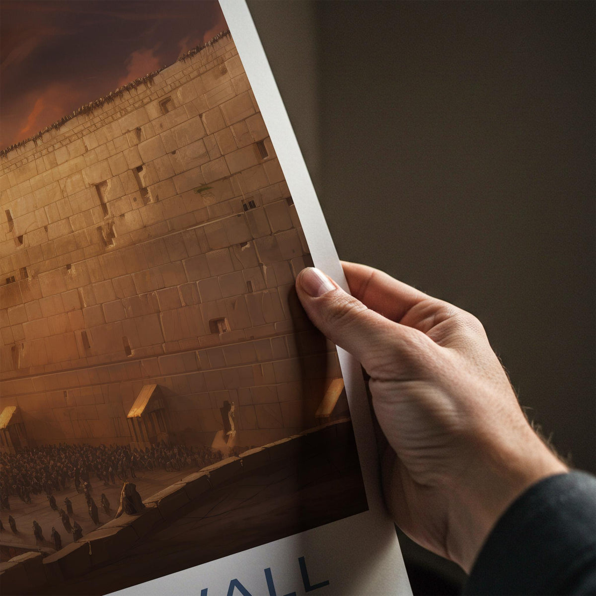 Western Wall Poster - Jerusalem Travel Poster