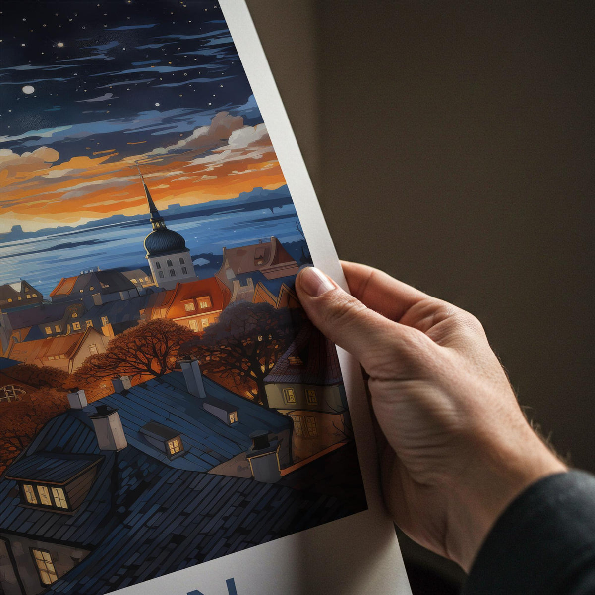 Tallinn Poster - Estonia Wall Art