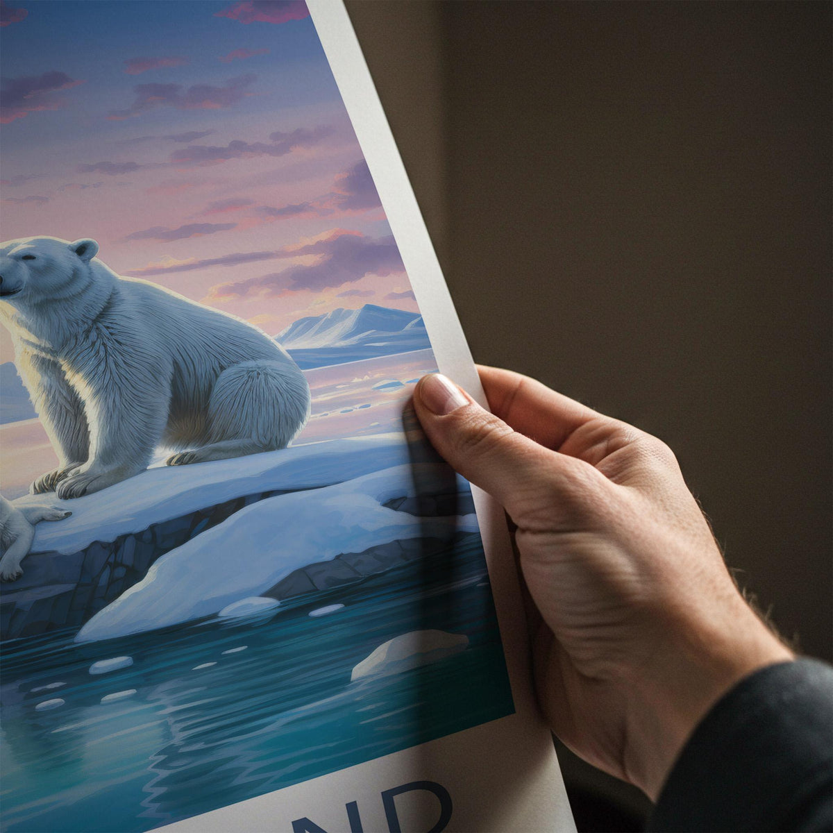 Greenland Poster - Arctic Wall Art With Majestic Polar Bears & Icy