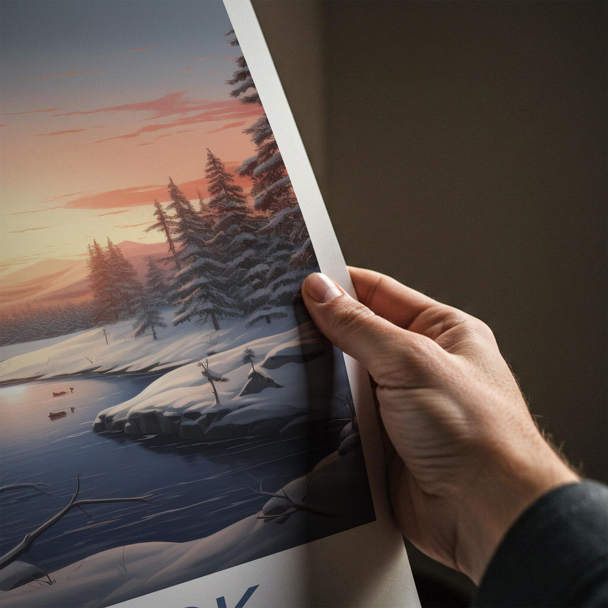 Yakutsk Poster - Russia Wall Art Featuring Winter Scenery and Snowy