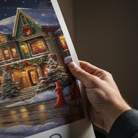 Chicago Wall Art - Winter Scene Art With Victorian Architecture