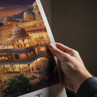 Gujarat Wall Art - Framed Cityscape Poster Featuring Indian