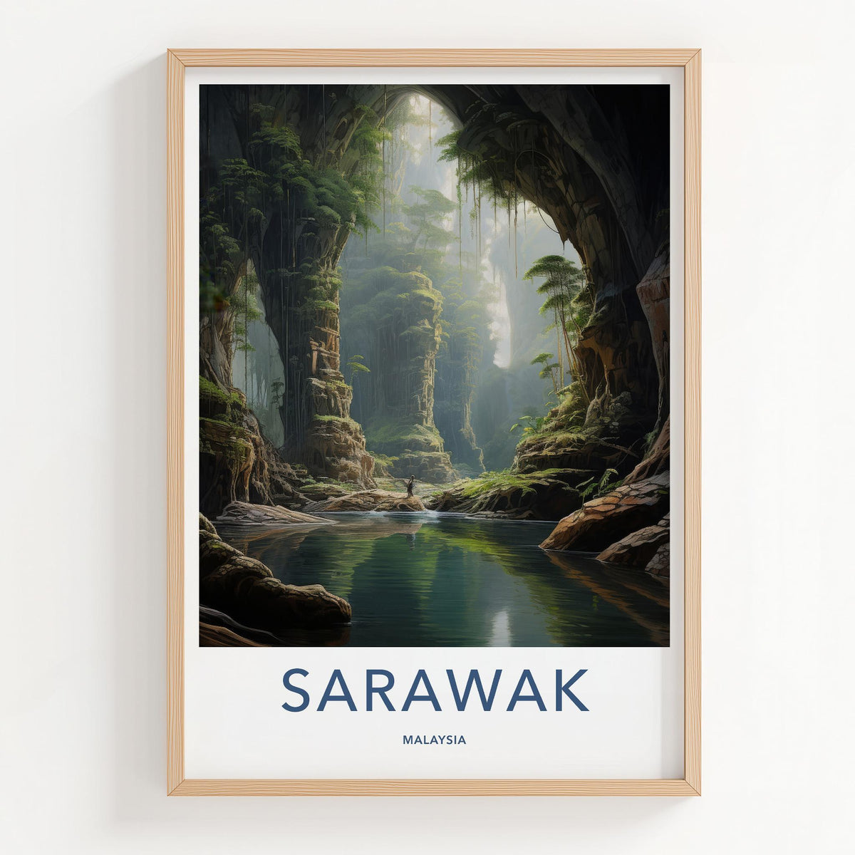 Sarawak Wall Art - Malaysia Tropical Rainforest Landscape Print