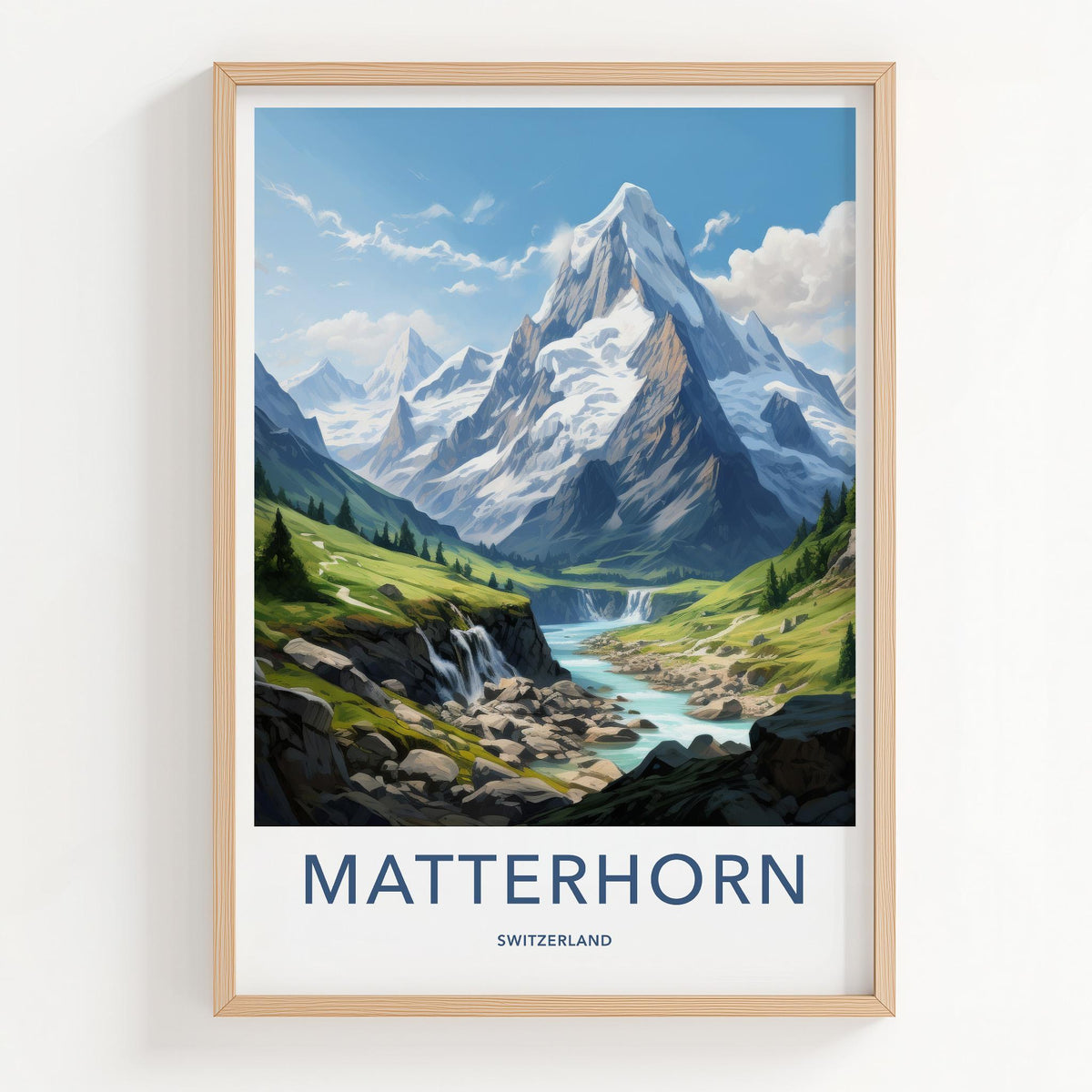 Matterhorn Poster - Swiss Alps Decor