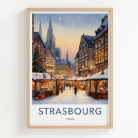 Strasbourg Wall Art - France Wall Decor With Medieval Cathedral