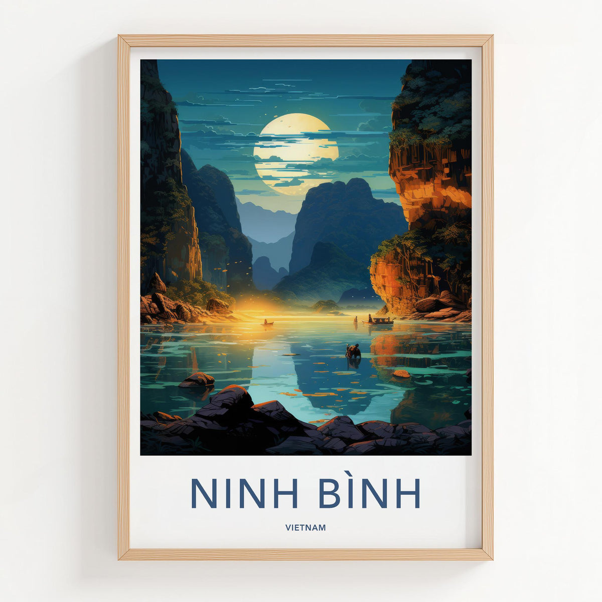 Ninh Binh Poster - Vietnam Wall Art