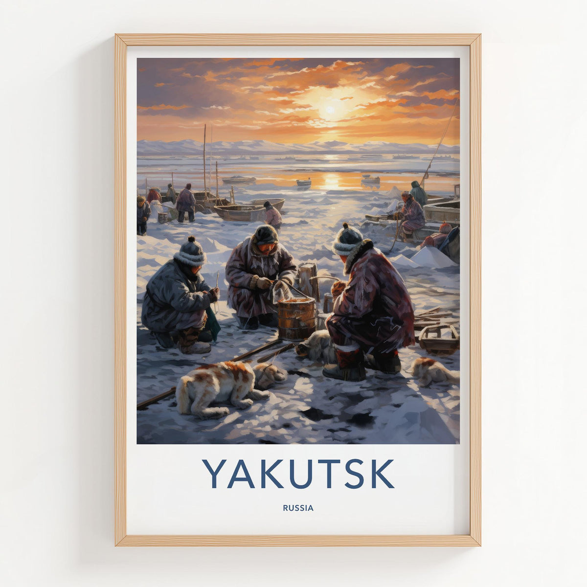 Yakutsk Wall Art - Siberian Winter Poster
