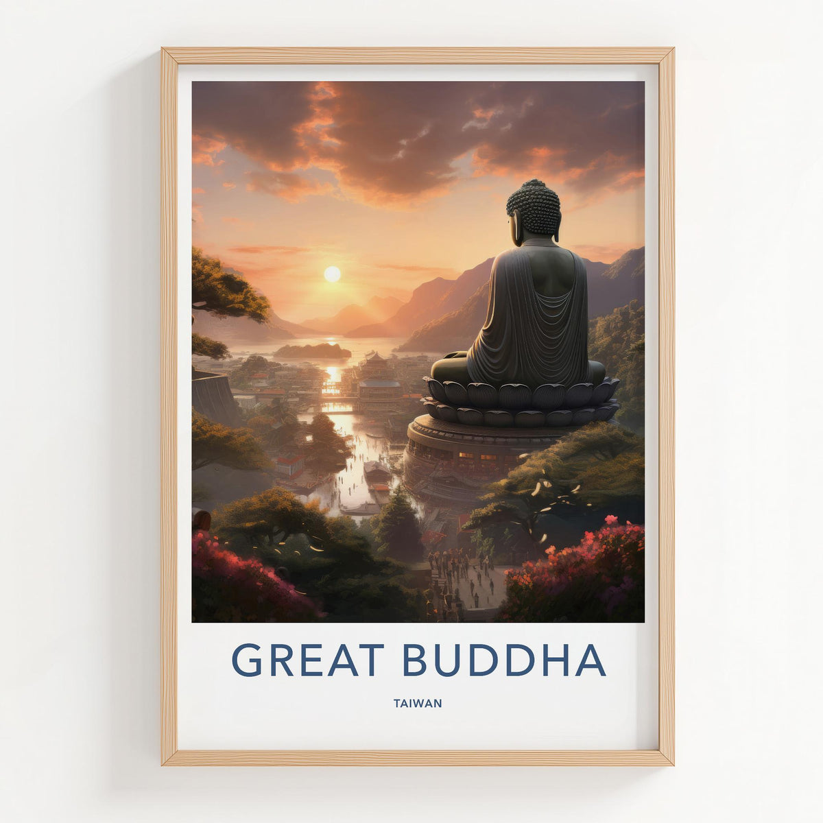Great Buddha Poster - Taiwan Wall Art