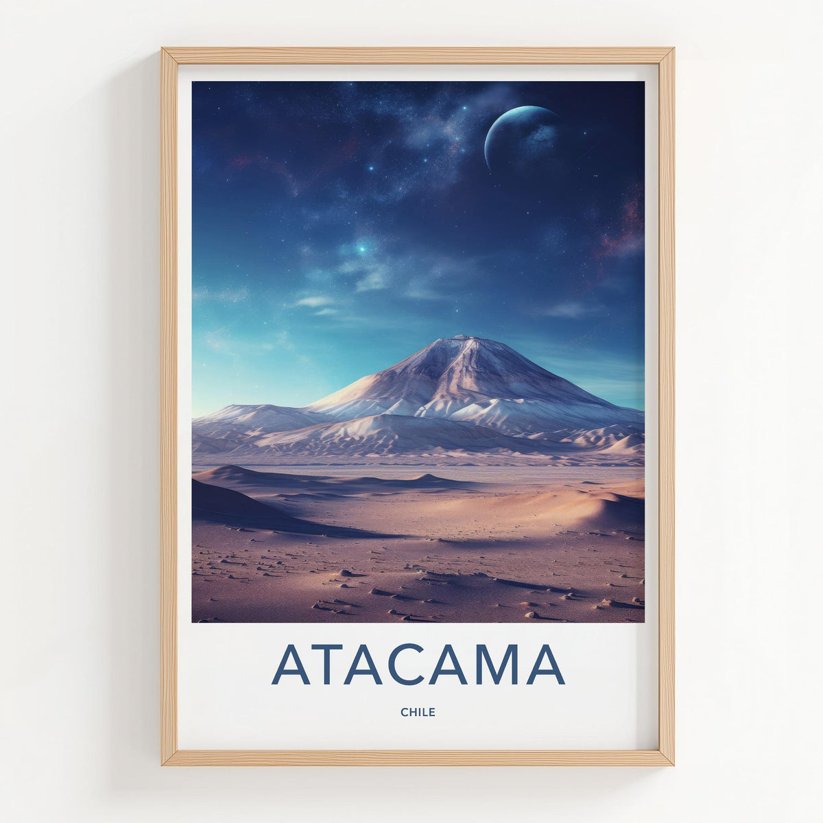 Atacama Desert Poster - Chile Wall Art Featuring Cosmic Desert