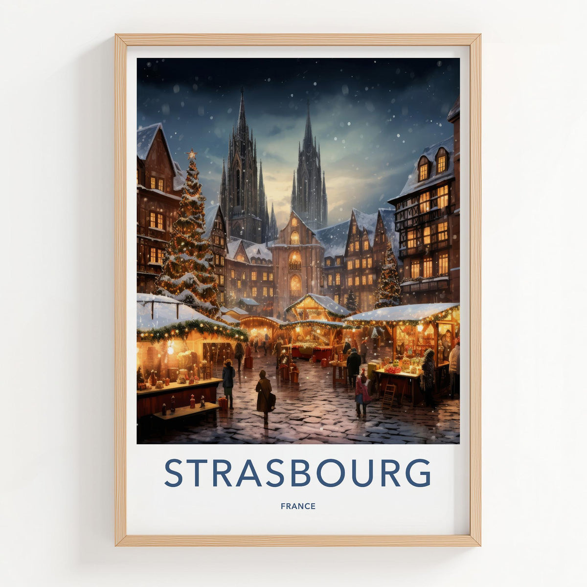 Strasbourg Cathedral Poster - France Wall Art Featuring Gothic