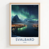 Svalbard Poster - Norway Wall Art Featuring Northern Lights