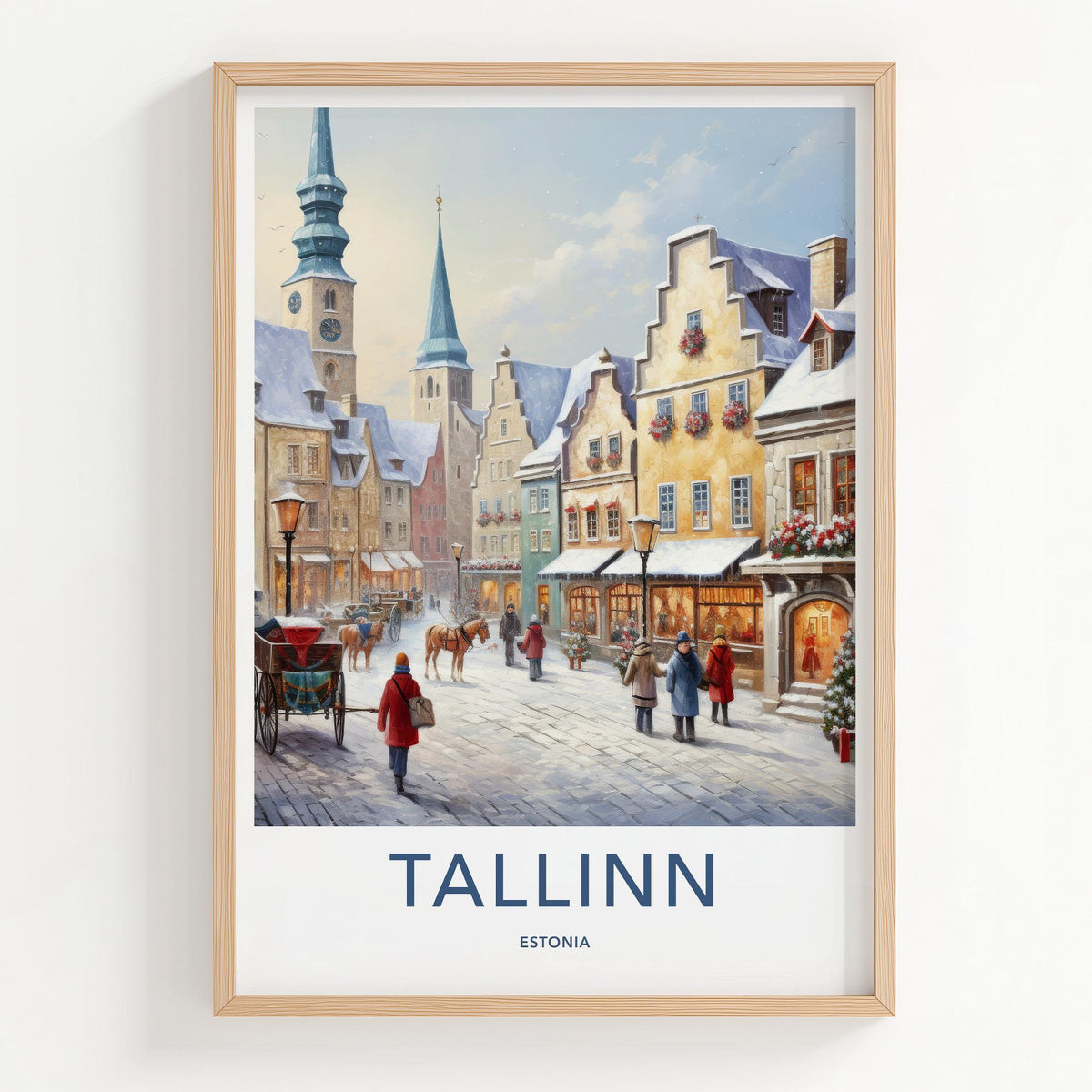 Tallinn Wall Art - Estonia Travel Poster