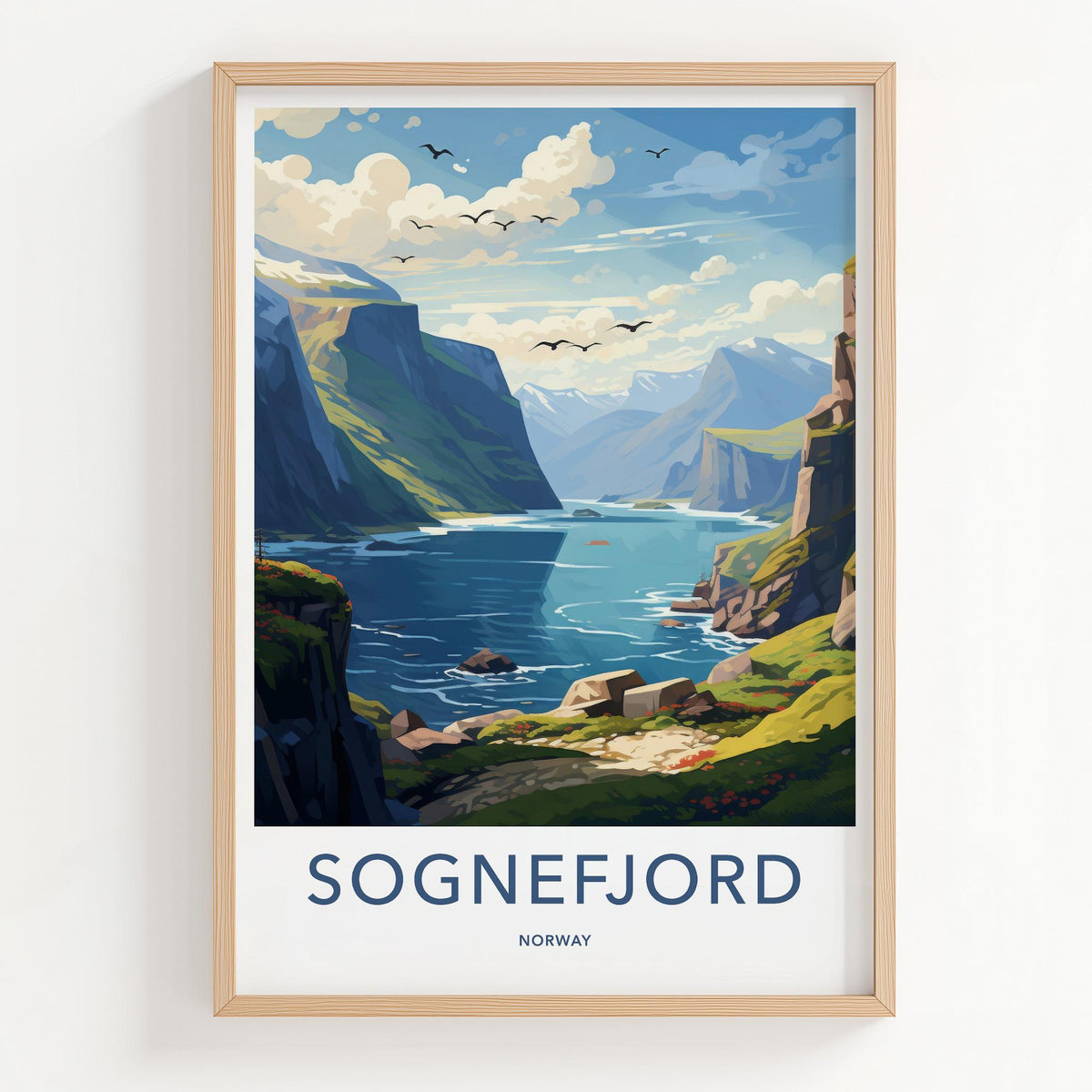 Sognefjord Poster - Norway Wall Art