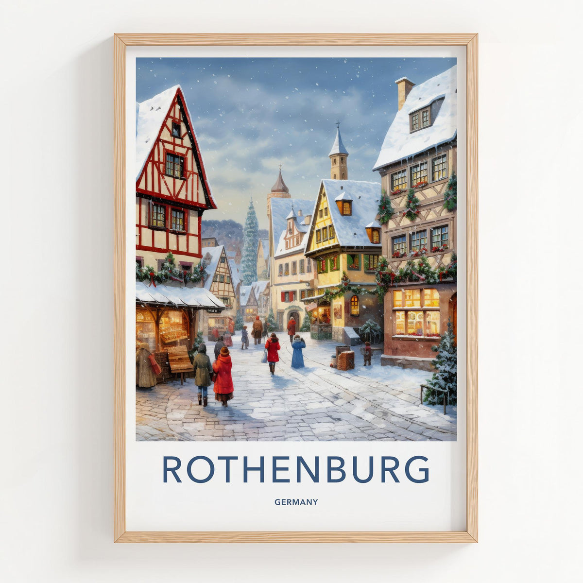 Rothenburg Wall Art - Historic German Town Poster