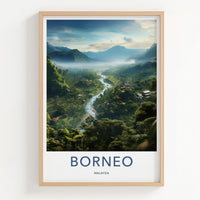 Borneo Rainforest Poster - Malaysia Wall Art
