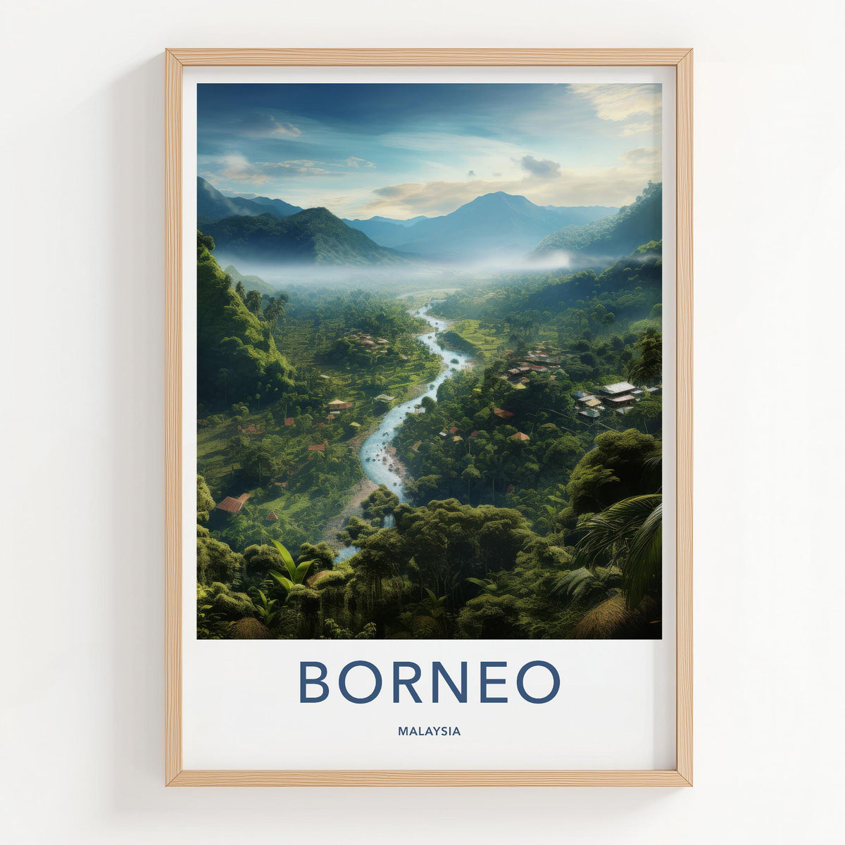 Borneo Rainforest Poster - Malaysia Wall Art
