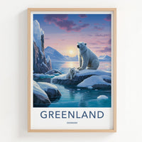 Greenland Poster - Arctic Wall Art With Majestic Polar Bears & Icy