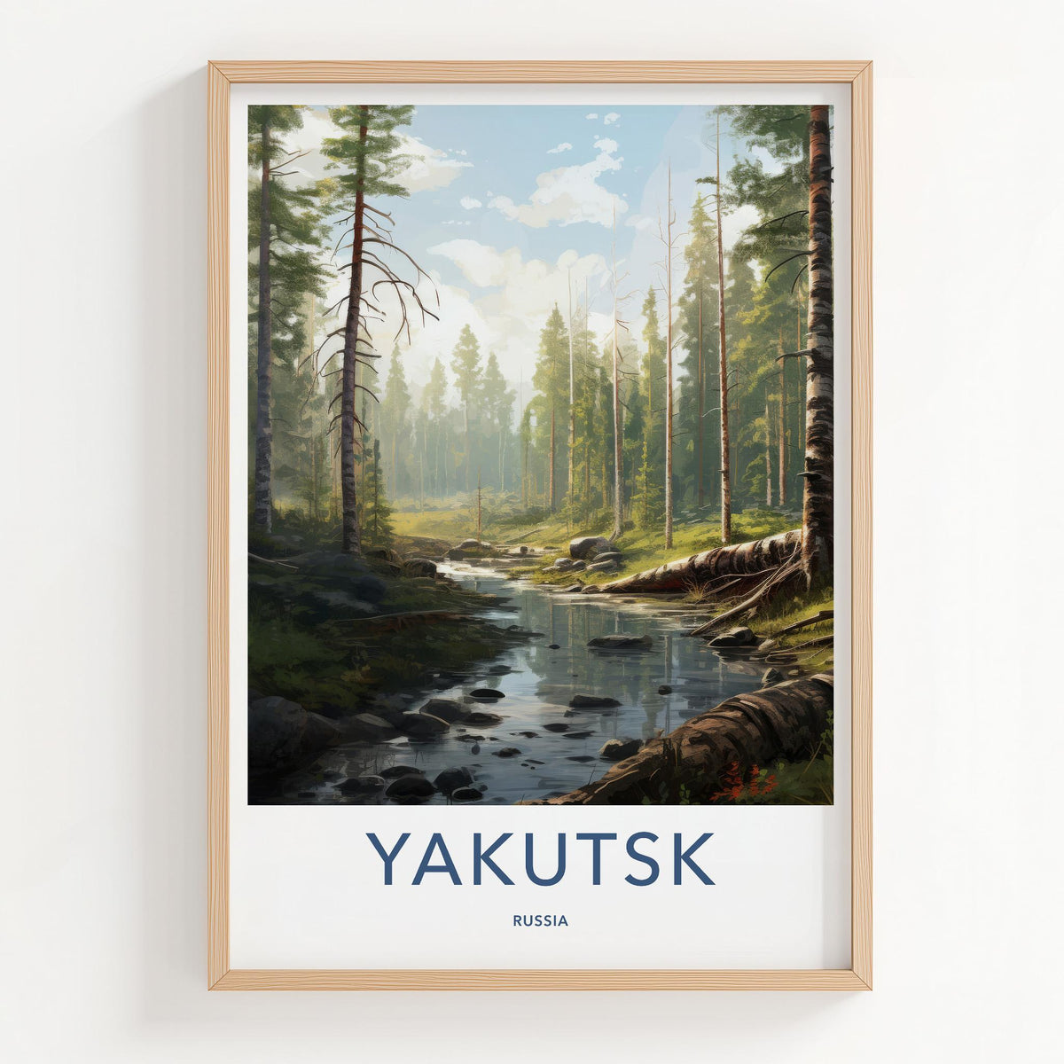 Yakutsk Poster - Siberian Landscape Print
