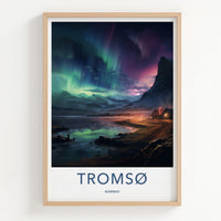 Tromsø Poster - Northern Lights Artwork